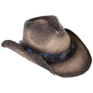 Peter Grimm Sunset drifter Peacock Band tea stained hat NWT!
